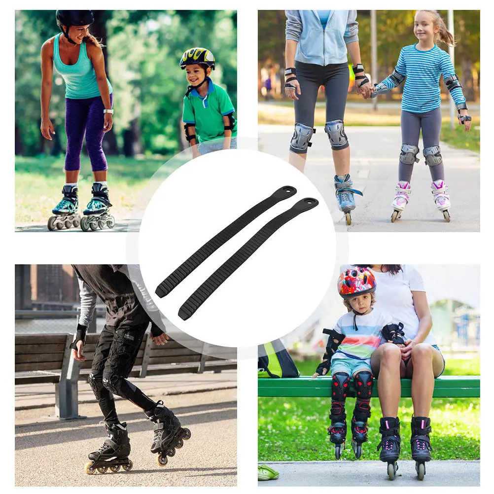 

6Pcs Inline Skate Buckle Belt Roller Skating Ladder Strap Replacement Adjustable Outdoor Skating Parts Compatible with Most
