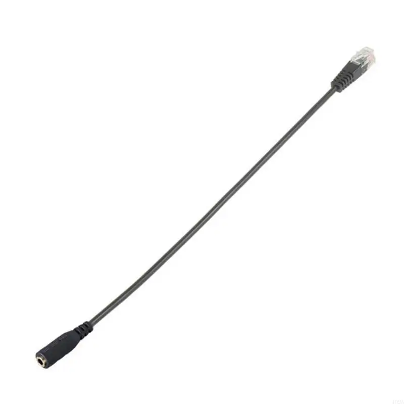 193A RJ9 to 3.5mm Audios Converter For PC Headphone To Desk Phone Reliable Connectivity Lightweight PVC Construction 25cm