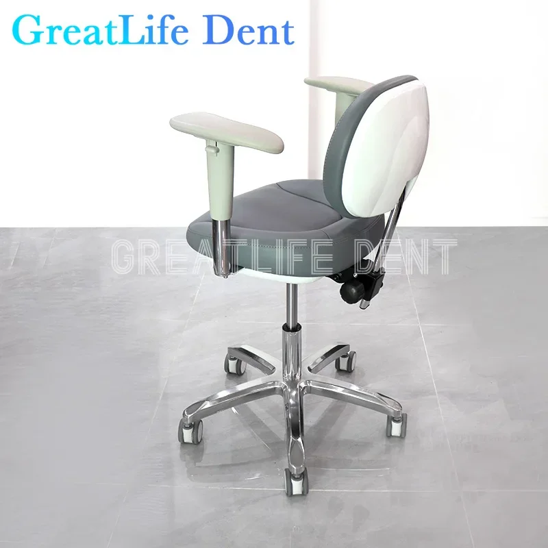 GreatLife Dent Dentist Seat Oral Doctor Back Stool Lifting Bar Rotating Swivel Beauty Salon Lab Chair With Armrest Furnture