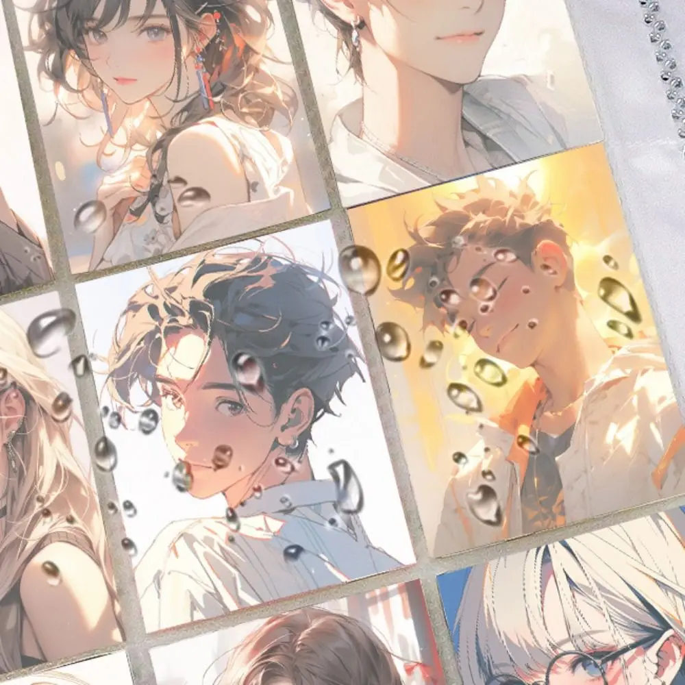 

С внутренней страницей, держатель для фотокарточек, 3-дюймовый переплет для фотоальбома формата А4, 9 сеток, водонепроницаемая маленькая открытка, коллекционная книга