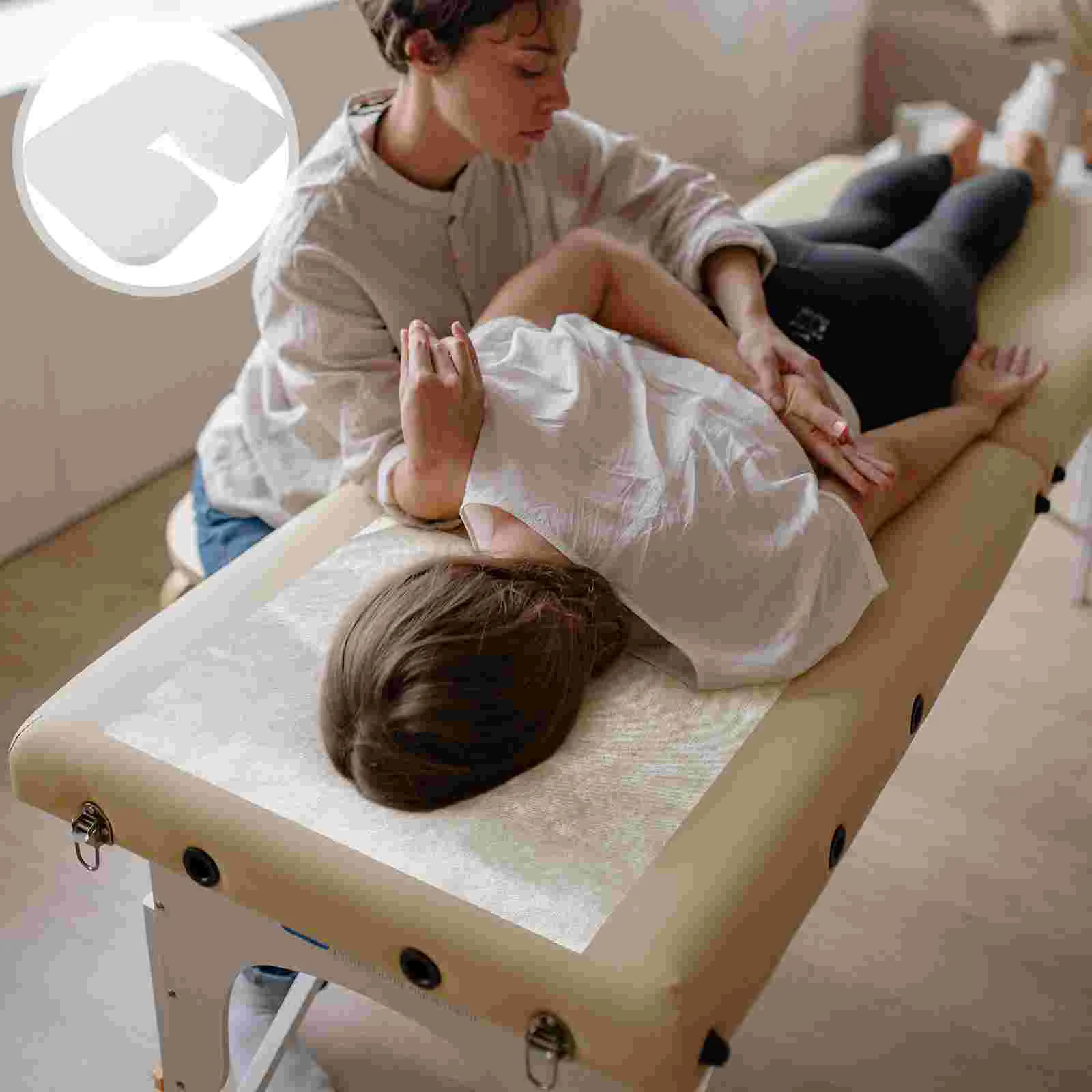 

400 Pcs Disposable Lying Pillow Case Massage Headrest Pads Face Covers Bed Hole Table Cradle Portable