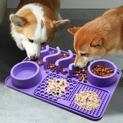 Pet Licking Pad Slow Feeding Dog Bowl Set Promotes Healthy Eating And Reduces Bloating In Puppies And Dogs Pet Supplies