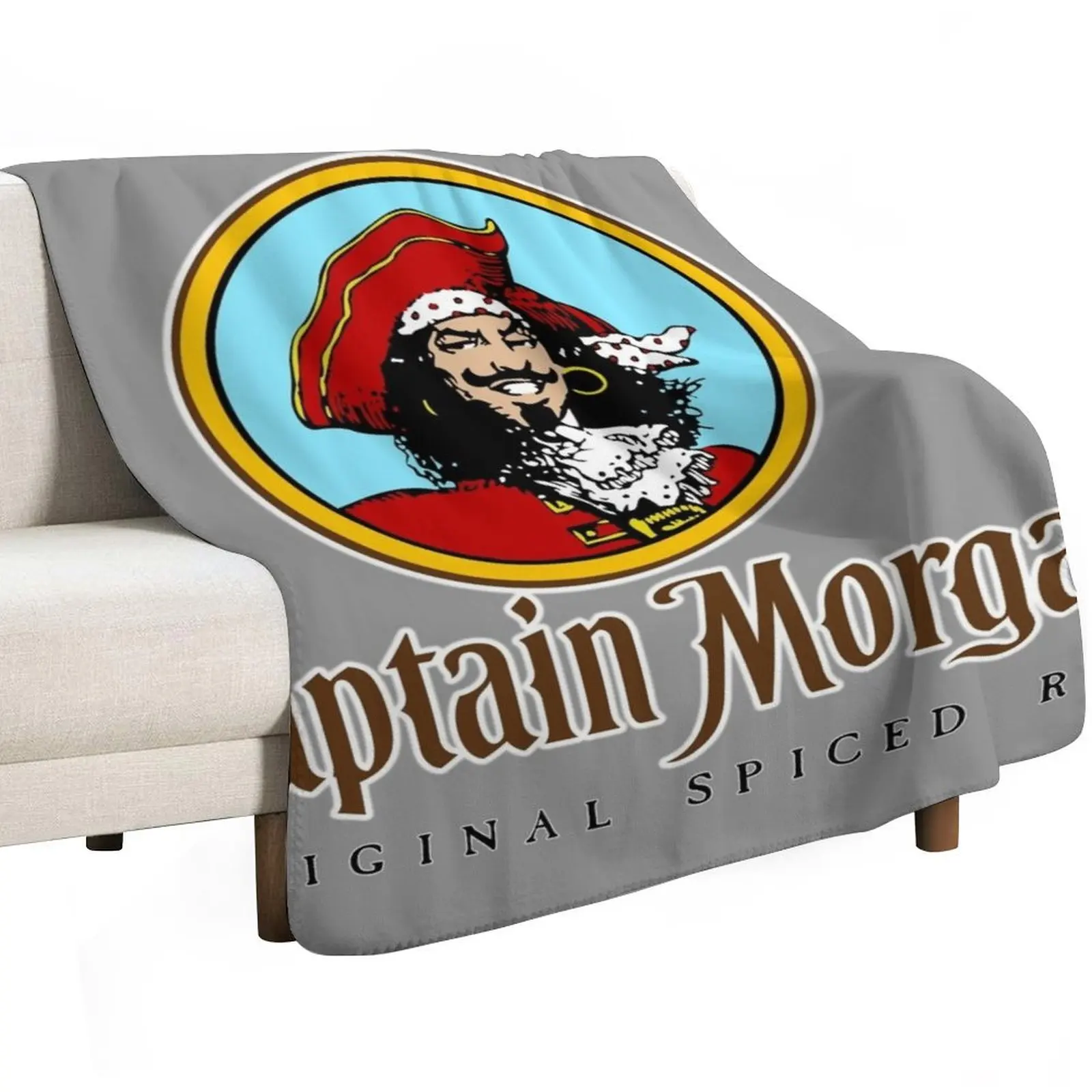 CAPTAIN MORGAN Throw Blanket Soft Plaid Winter beds Soft Big Summer heavy to sleep Furry Blankets