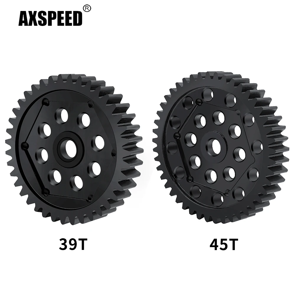 AXSPEED الصلب 0.8M 39T حفز والعتاد 45T التروس الرئيسية ل TRX4 TRX6 1/10 RC قطع غيار السيارات الزاحفة #2
