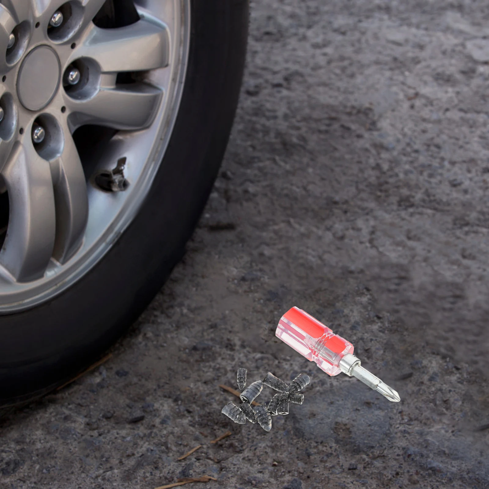 

1 set Universal Tire Plug Kit Quick Repair No Tire Removal for Cars Motorcycles Electric Vehicles Puncture Repair Tool