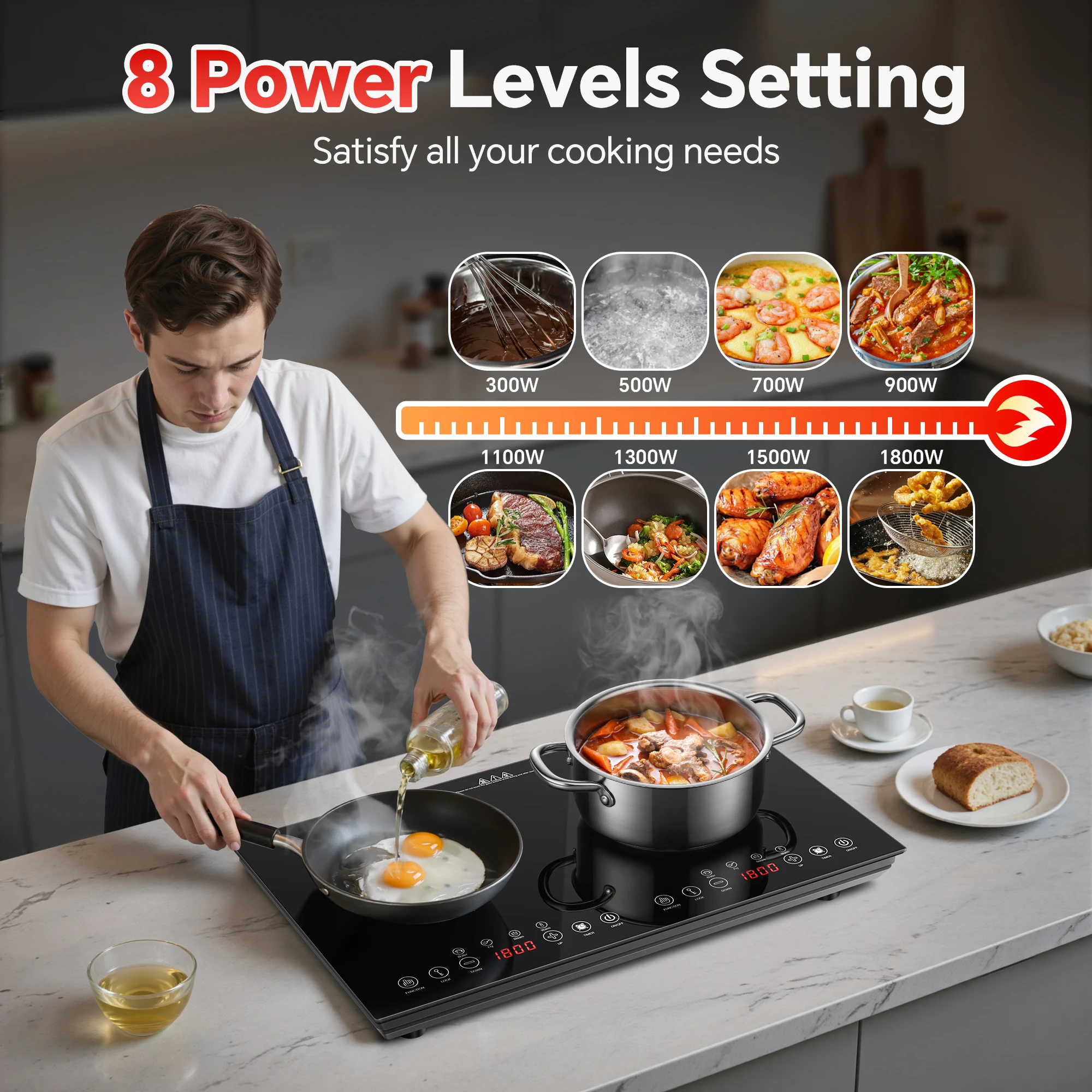 Fogão de Indução Portátil 2 Qu - Induction Cooktop Portable avaliação e preço