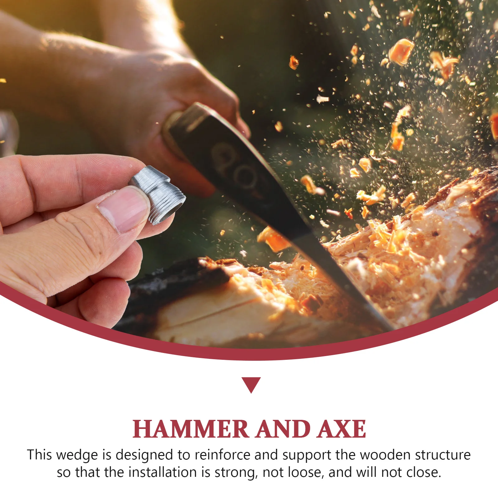 

25pcs Steel Accessory Set Durable Iron Axe Repair Handle Metal Hammer Accessory Storage Carrying