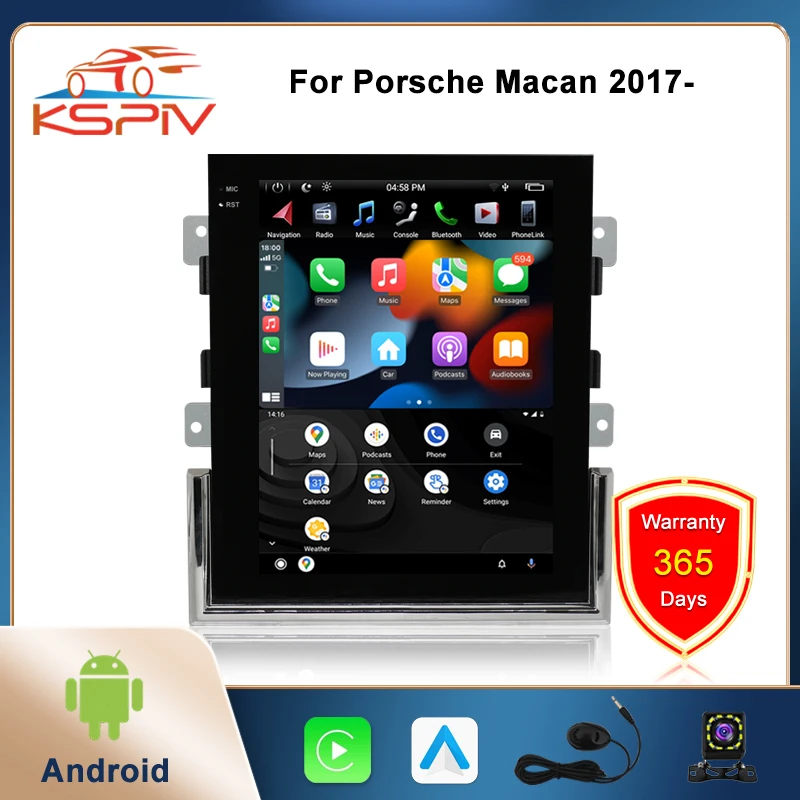 

Android CarPlay Car GPS Navigation Radio for Porsche Macan 2017- Qualcomm Bluetooth 4GWIFI Multimedia Auto Stereos Accessories