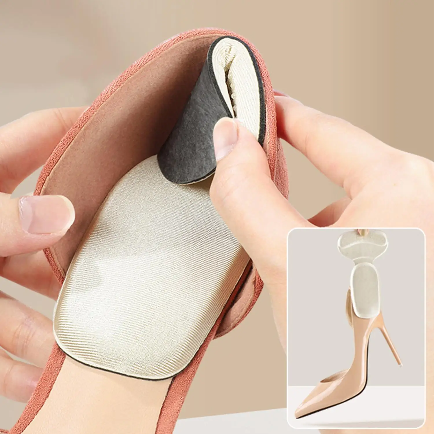 

Heel Stickers Half Insoles for Women Foot Heel Pad Sports Shoe High Heels Back Sticker Pain Relief Protector Cushion Insole