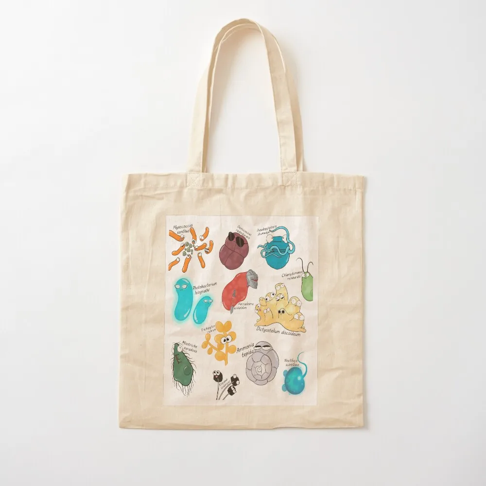 Microbe Menagerie Tote Bag Reusable bags eco pack Canvas stote bag