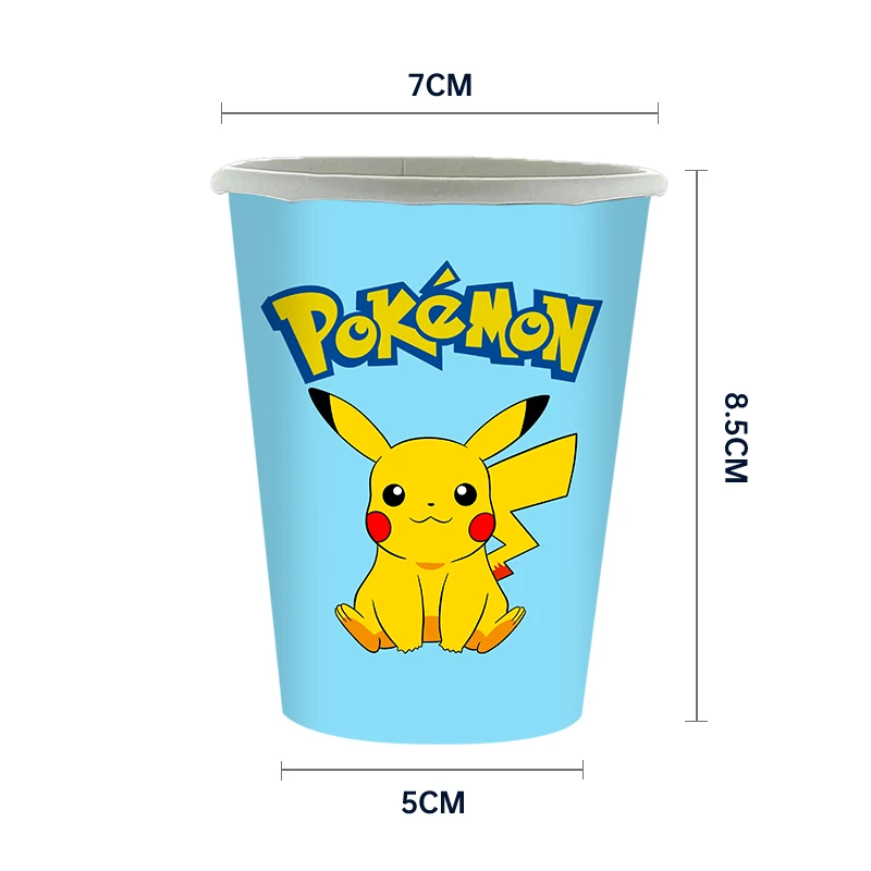 Pokemon Geburtstag Party Einweg Party Platten Pikachu Thema Tischdecke Charakter Ballon Geburtstag Dekoration Baby Dusche Suppli – Detail 19