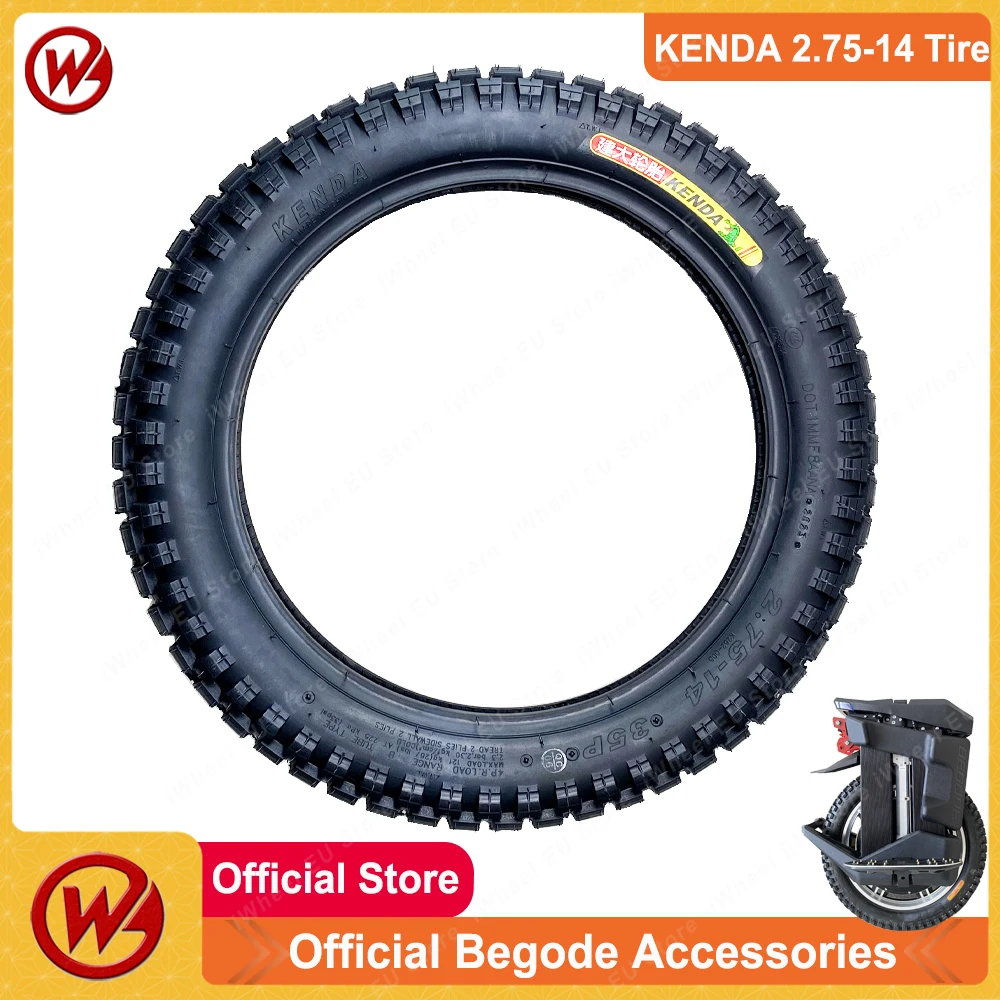 2.75-14 Off-road Tire for Begode Master/EXN/EX30 Sherman Max Sherman S KingSong S19 KENDA 2.75-14 Off-road Tire