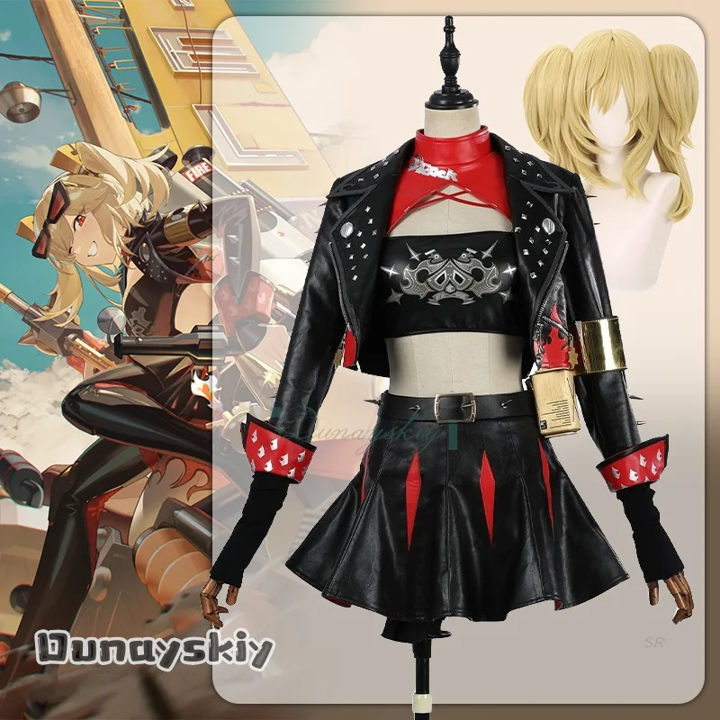 

{BankaiMode}Game Zenless Zone Zero Burnice Белый Косплей Костюм Панк Униформа Пальто Мини Юбка Аксессуары Хэллоуин Наряд