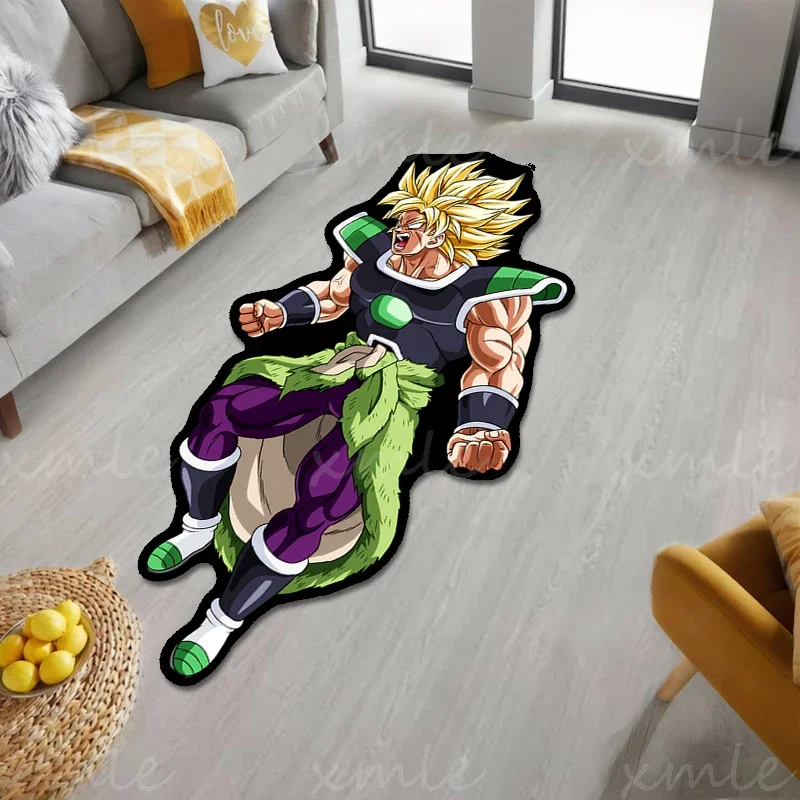 CUSTOM Anime Mats  Dragon Ball Design Manga Indoor Decorative Rugs Non-slip Floor Mats Children\'s Room Carpets and Toys
