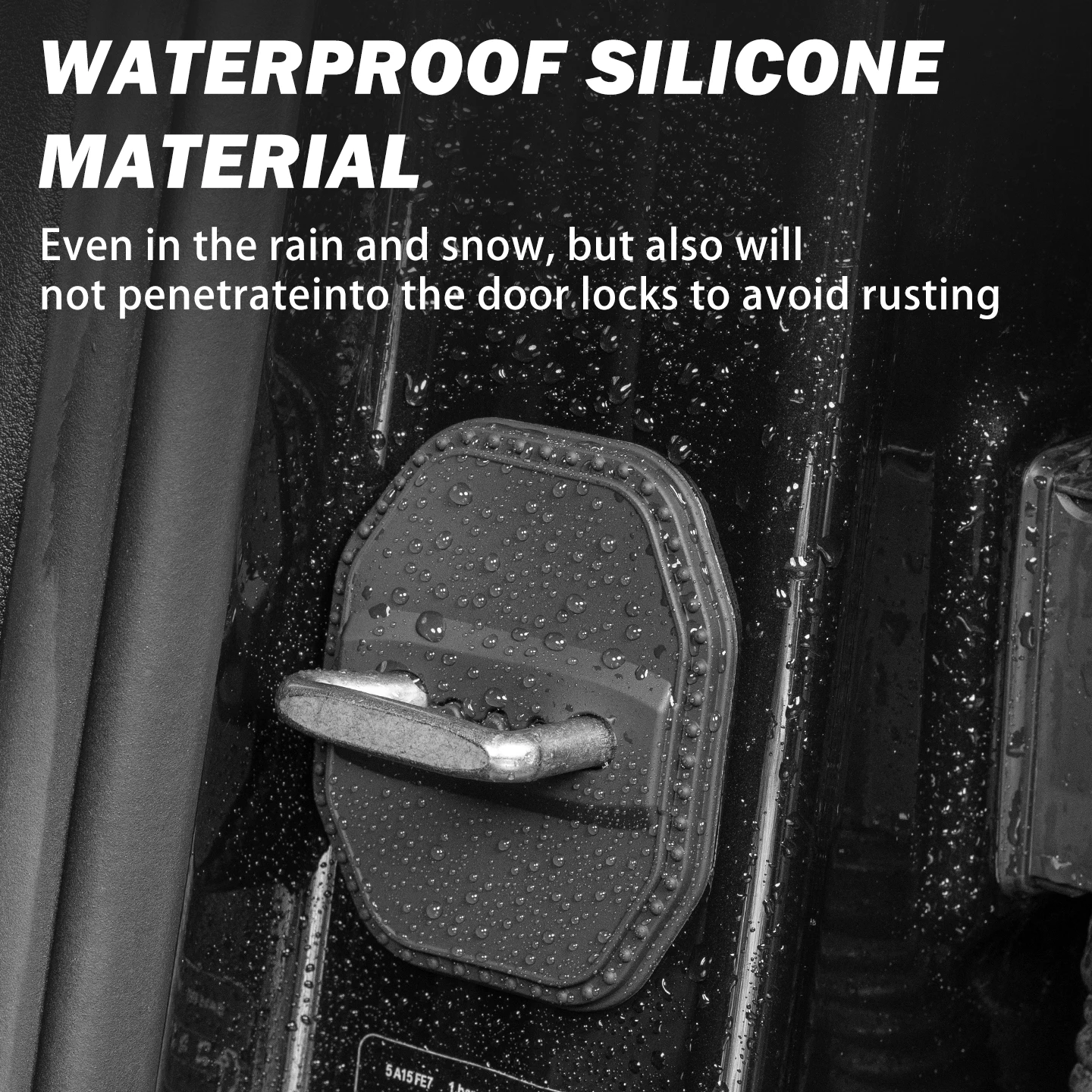 2/4 قطعة سيليكون قفل باب السيارة غطاء واقية الديكور الحال بالنسبة لمرسيدس بنز CLA الفئة C117 X117 2013-2019 2016 2017 2018 #3