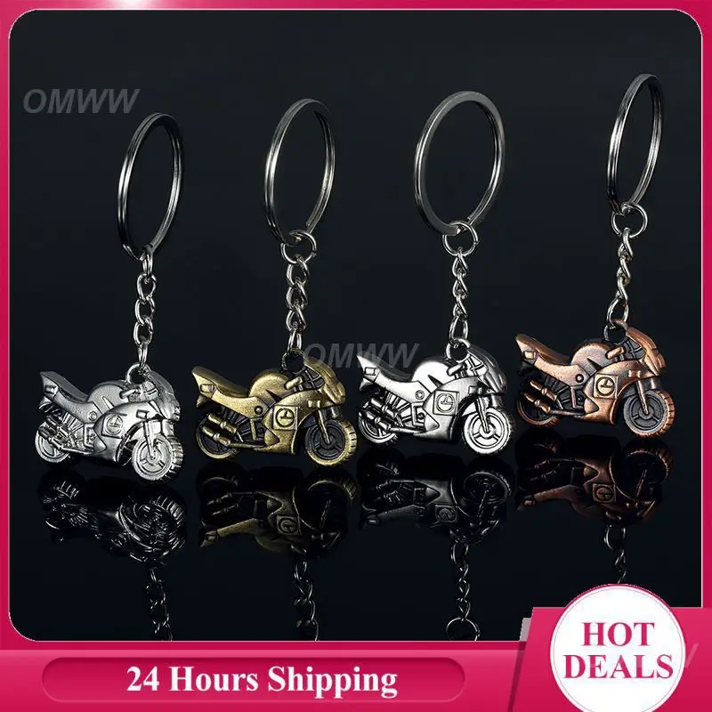 3d Craft Keychain Universal Zinc Alloy Motorcycle Pendant Key Chain Car Interior Accessories Car Key Holder Durable Keychain