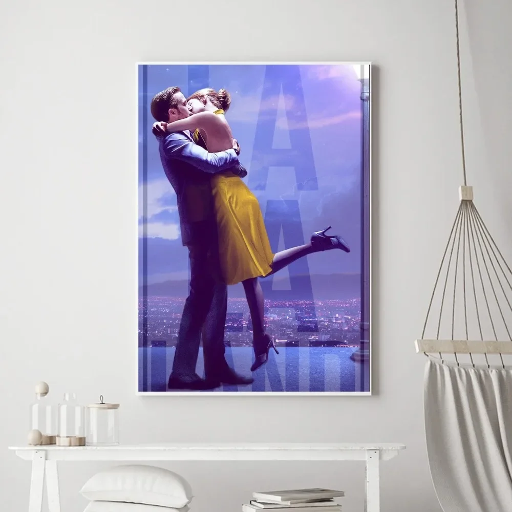 Movie LaLaLand Poster Vintage Poster Prints Art Home Painting Bathroom Kitchen Bar Accessories Wall Sticker Large Size