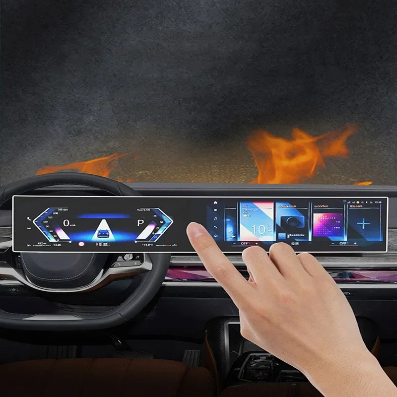 

Car GPS Navigation Screen Protect Glass Film Accessory For BMW 7 Series G70 I7 2023-Present Dashboard Display Tempered Sticker