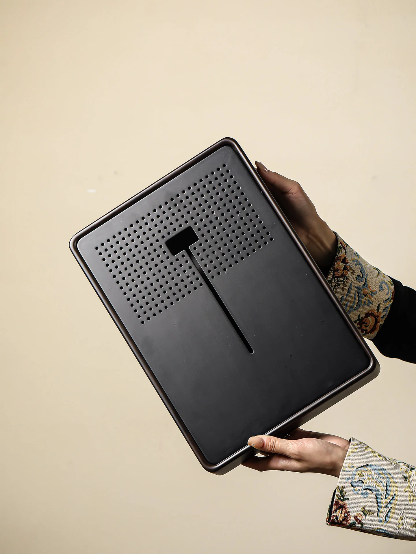 Home Use Small 2026 New Bamboo Material Gongfu Tea Tray Individual Tea Table Dry Pounding Board Drainage Rectangular