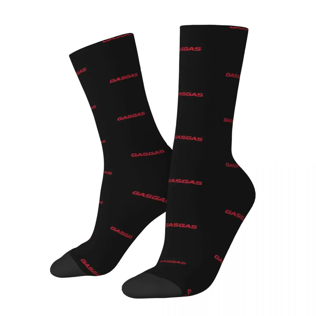 Simple Red Text Logo Gasgas Socks Gym 3D Print Boy Girls Mid-calf Sock