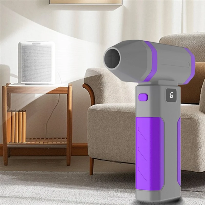 Сверхмощный ручной турбоструйный вентилятор объемом 100000 об/мин с бесщеточным двигателем и светодиодной подсветкой для наружного использования