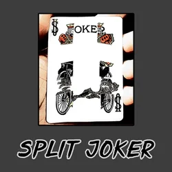 Split Joker Magic Tricks Close Up Street Magia Multiple Visual Card Changing Magie Illusion Gimmick Props Card Splits Magica