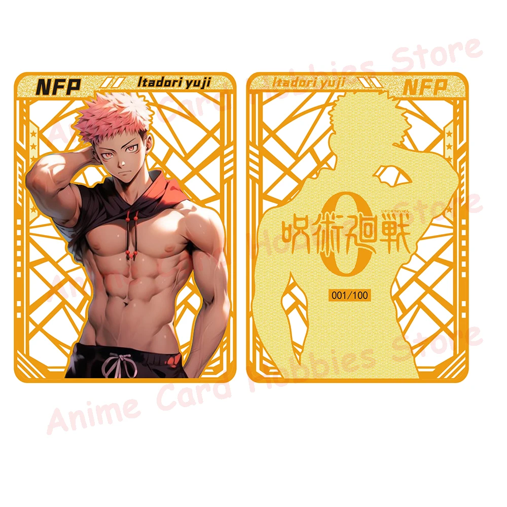 Newest One Piece Naruto Dragon Card Tokisaki Kurumi Yor Gorger Makima Rem Power Anime Girl Bikini Metal Card Kids Toy Gift