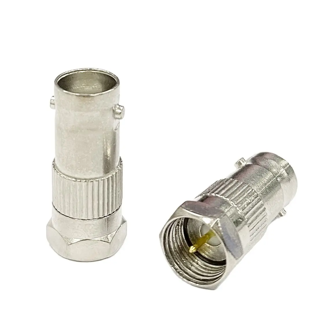1pc F Male Plug to BNC Female Jack Connector Straight RF Adapter Q9 Thread TV Terminal
