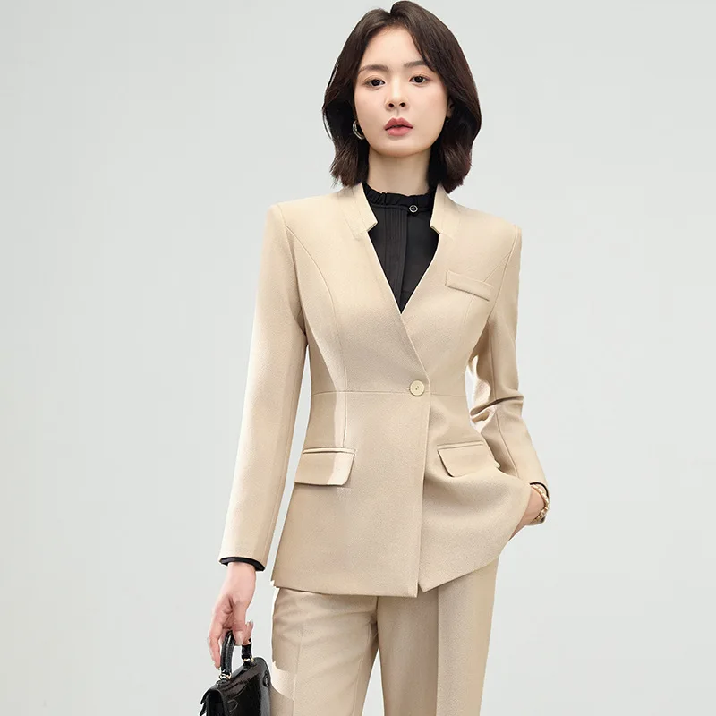 

Autumn Winter New Women's Suit Business Formal Workwear Interview Outfit Long Sleeve Professional Suit Workwear