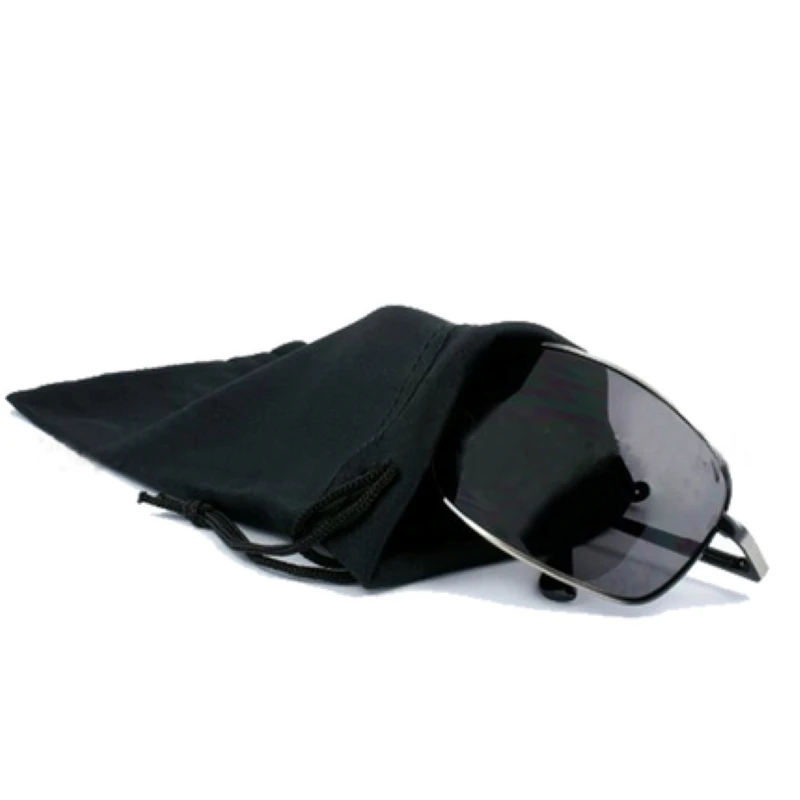 High Quality Soft Microfiber Glasses Drawstring Pouch 9x18cm Sunglasses Storage Packaging Bag