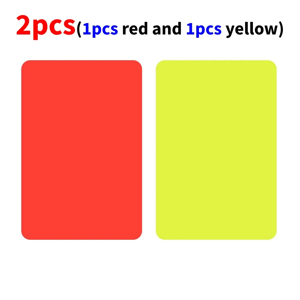 2-100 Stuks Rode Gele Kaart Multifunctionele 3.2X4.3Inch Voetbal Scheidsrechter Rode Kaarten Voor Voetbalwedstrijd Training Scheidsrechter Accessoires Hot