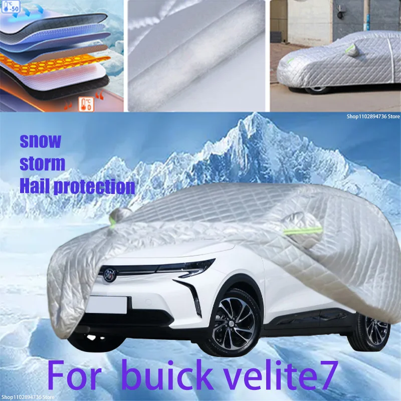 

For buick velite7 Outdoor Cotton Thickened Awning For Car Anti Hail Protection Snow Covers Sunshade Waterproof Dustproof