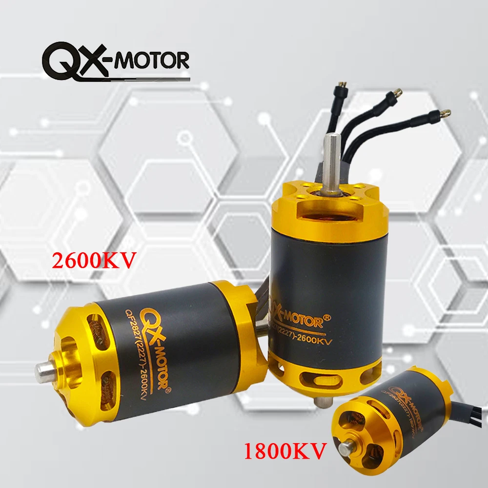 QX-MOTOR 70 มม.QF2827 3S ~ 6S มอเตอร์ไร้แปรง,ใช้งานร่วมกับ 70 มม.EDF และ 80A/60A/50A ESC, เหมาะสําหรับรีโมทคอนโทรลชิ้นส่วนของเล่น