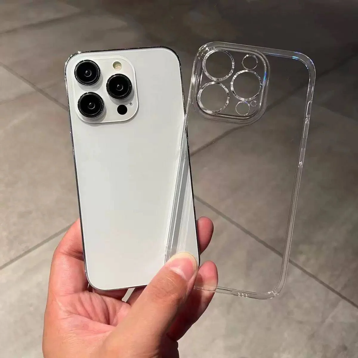 Klare Hart-PC-Kameraobjektiv-Schutzhülle für iPhone 17 16E 11 12 13 14 15 16 17 Pro Max MINI PLUS Slim Crystal Back Cover