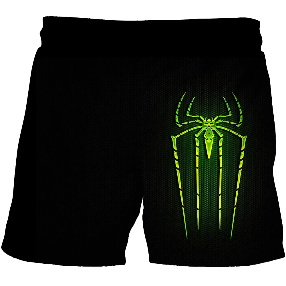 Shorts de praia super-herói Spiderman para meninos, calças curtas macias infantis, calças infantis clássicas, capitão América, troncos de natação, fundo seco rápido