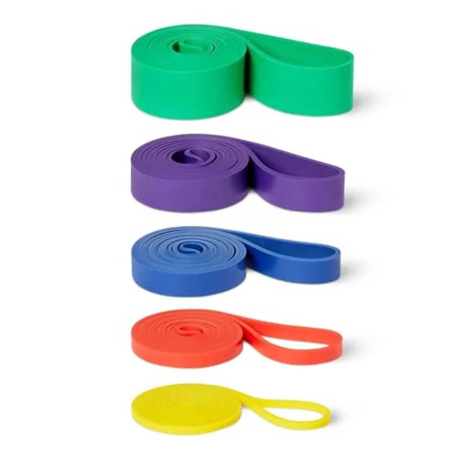 

Exercise Resistance Bands for Working Out, Set of 5, Multiple Resistance Levels
