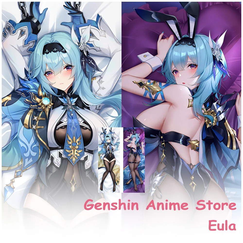 

Game Genshin Impact Eula Dakimakura Cover Anime Pillowcase Otaku Sleeping Pillow Cushion Covers Hugging Body Cosplay Props