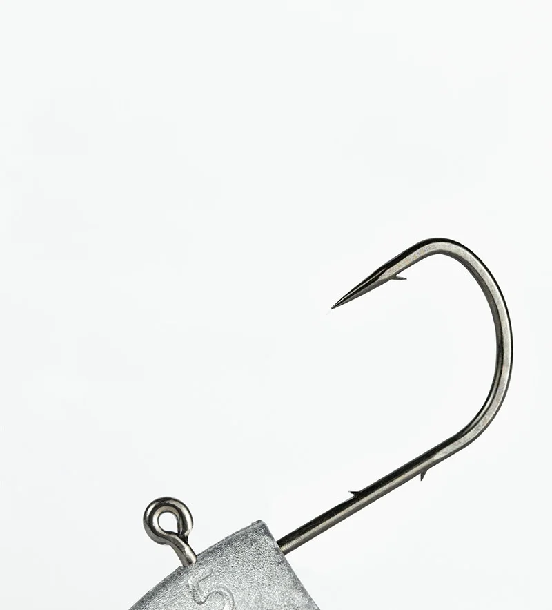 Tumbler Jig Head Hook 3 Times Strengthen Hooks Lock Worm T Tail Soft Bait Die-casting 2.7g-5g Lead Fishhook Lot 10 Pieces SALE image 5