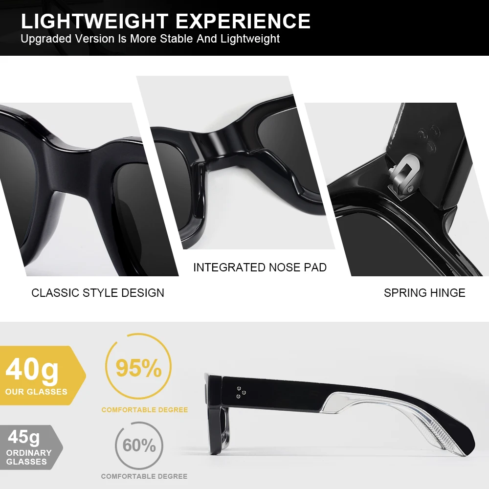 CRIXALIS Retro Square Sunglasses for Men Women Vintage Luxury Rivet Designer Sun Glasses Female Fashion Brand Shades UV400