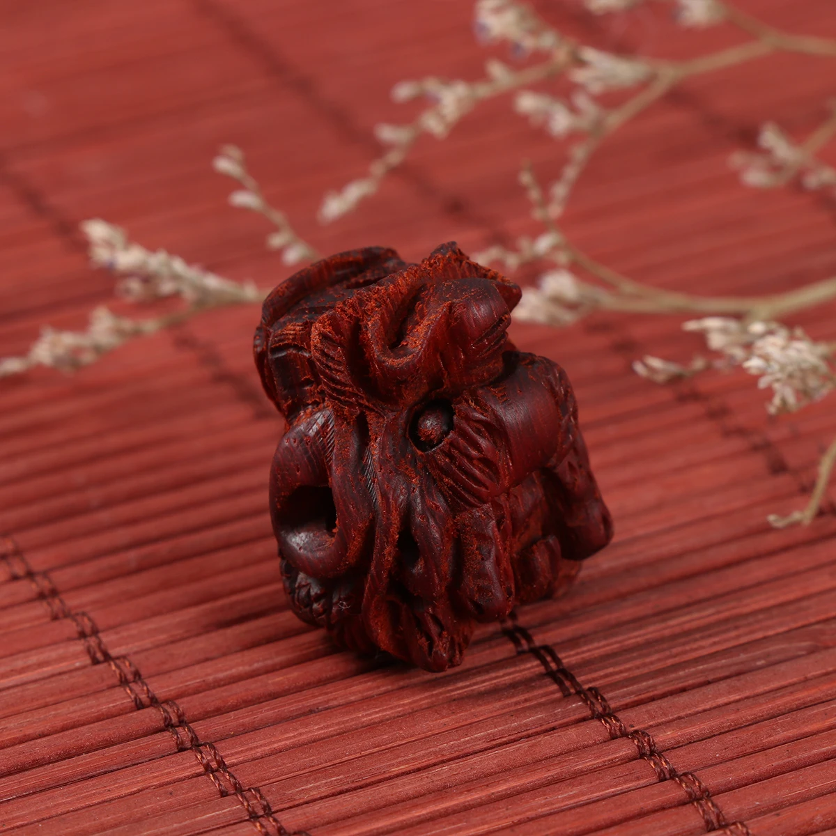 

Wooden Dragon Head Pendant Charm Keychain DIY Jewelry Making Accessories Smooth Surface Easy Hanging Unique