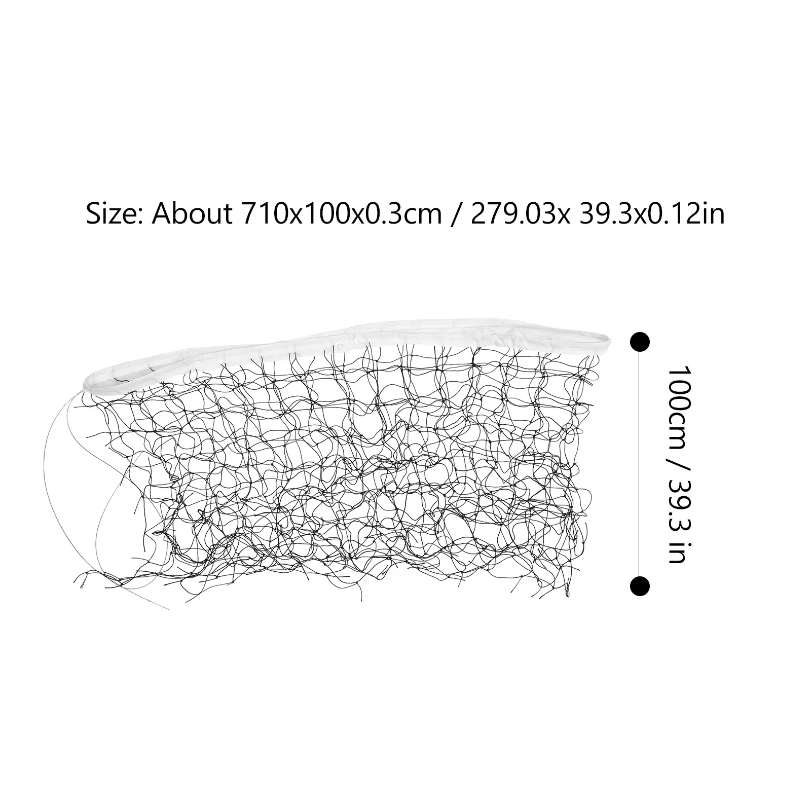 شبكة كرة طائرة احترافية مضفرة من مادة البولي بروبيلين شديدة التحمل ومتينة للعب الكرة الطائرة في الأماكن المغلقة والخارجية #3