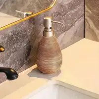 Retro Style Ceramic Push-Type Soap Dispenser With Pump, For Bathrooms OR Kitchens 30