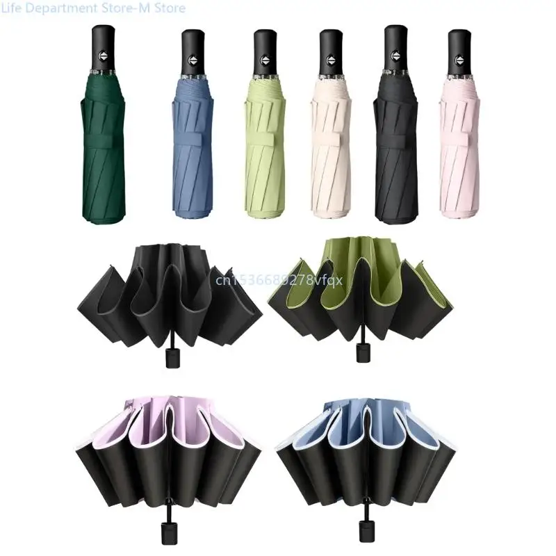 

Portable Umbrellas for Travel Sun & Rain with Black Coating