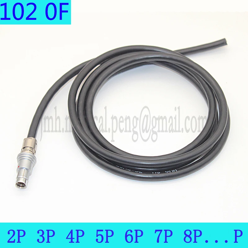 Compatible Fischer 102 0F 2 3 4 5 7 9 Pin Push-pull Self-locking Male Plug Connector Welding High Flexibility And Shielded Cable