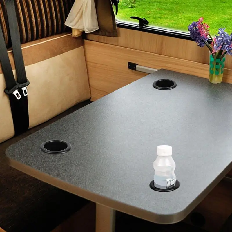 Universal RV Car Truck Recessed Cup Holder For Sofa Marine Table Couch Poker Table Cup Holders For RV Modification Accessories