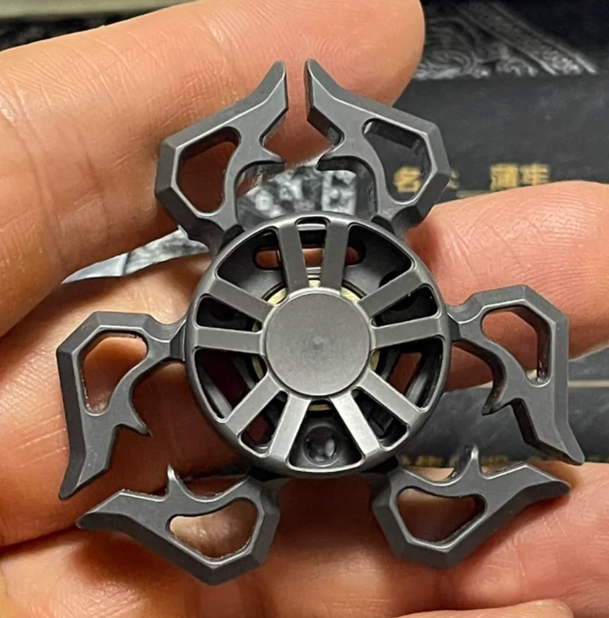 Used EDC Singularity EDC Pu Lao Steel Stone Washing Stress Relief Toy Haptic Spinner Fingertip Gyroscope Decompression Toys