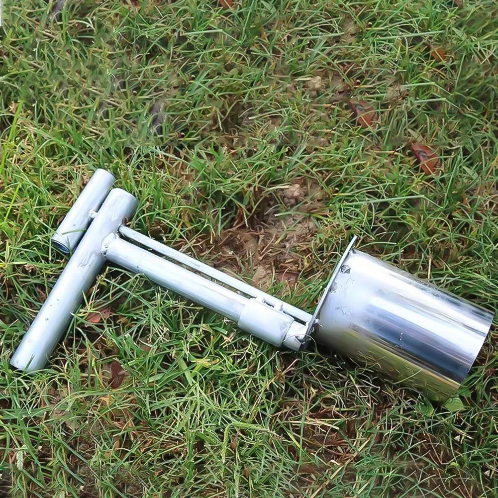

Plant And Fruit Tree Seedling Transplanter Stainless Steel Soil Sampler Handheld Garden Barrel Transplanter Planting Tool