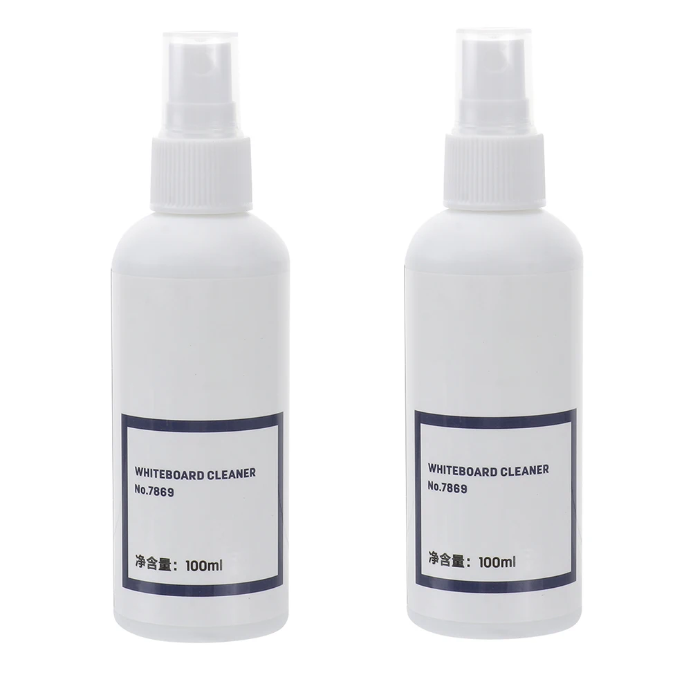 

2 Pcs Detergent Whiteboard Hygiene Water Spray Cleaning Solution Cleaner Portable