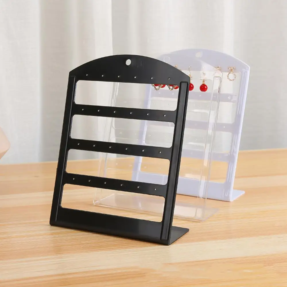 1/3PCS Holes Jewelry Display Stand Organizer Holder Plastic Earring Show Case