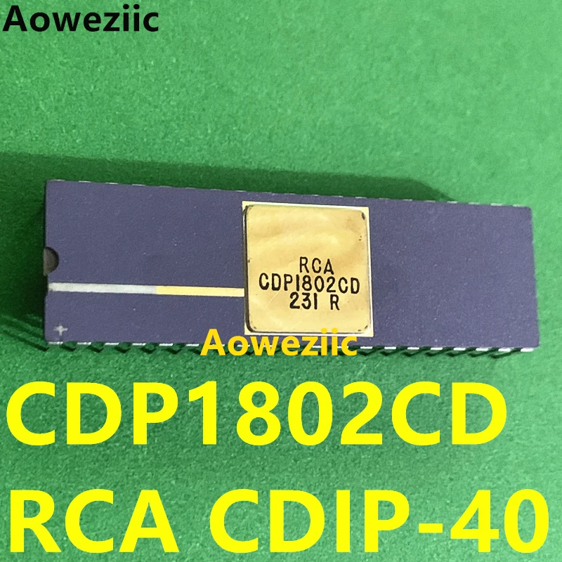 CDP1802CD RCA CDP1802 CDIP-40 microprocessor 1802 old CPU 40 pin ceramic package